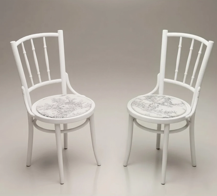 Setti: 2 tuolia toile de Jouy